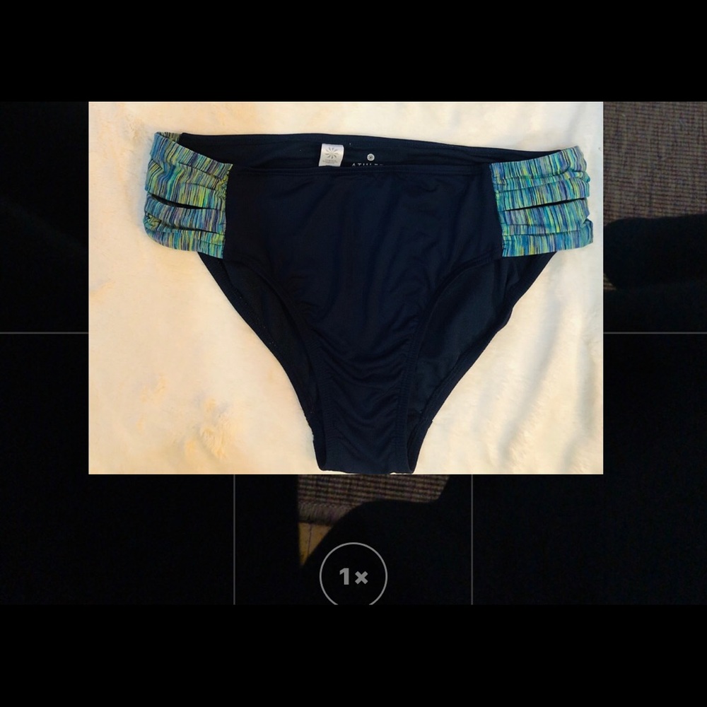 Athleta Blue bikini swimsuit bottom